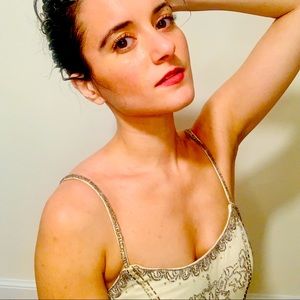 VTG DESIGNER CACHE EVENING BEADED GOWN